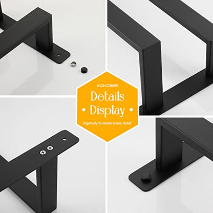KOKOSIRI Towel Bars Black Bath Towel Holders 32 Inches Bathroom 2-Tiers Ladder Towel Rails Wall Mounted Towels Shelves Rack Stainless Steel, B5008BK-L32 - color: Matte Black, size: 32-Inch