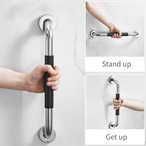 BRRNOO Suction Cups, Shower Heavy Duty Shower Handle Removable Bath Handrails Bathroom Grab Bar Grab Bars for Bathtubs and Showers for Seniors and Elderly, Bathroom Safety Grip (43cm)