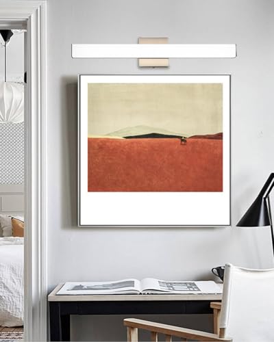 24" LED Square Vanity Light, 14W 4000K Dimmable, Brushed Nickel | Wall Bar Light, Rust & Moisture Resistant, Natural White light, Energy-saving, moisture-proof, Dresser Bathroom over Mirror - color: Brushed Nickel, size: 24inch 4000K Dimmable