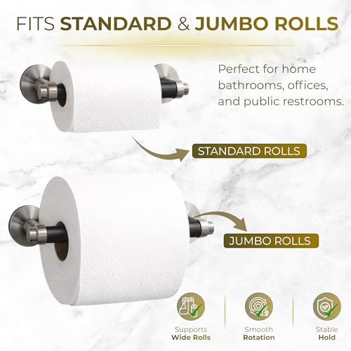 Black Toilet Paper Holder Spring Rod | Toilet Paper Roller Replacement | 6 Inch Toilet Paper Holder Replacement Rod | Durable Plastic Spindle – Fits All Standard Tissue Rolls