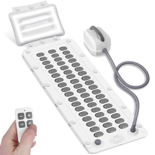 Crossing King Bubble Bath Mat, Bubble Bath Mat Tub Spa Massager, Gray | for Smooth Bathtub, Non-Slip, 6-Speed Bubbles, with Pillow, Machine and Remote, for Home Spa Experience, 45*17in
