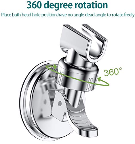 2 Pack Adjustable Shower Head Holder, Wall Mounted Head Bracket | Bathroom Suction Cup Handheld Shower Head Bracket, Removable Handheld Showerhead & Suction Bracket - style: two packs