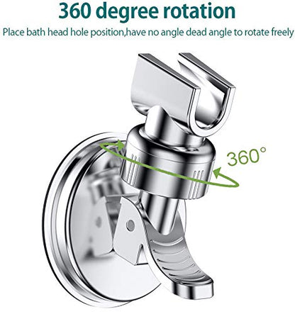 2 Pack Adjustable Shower Head Holder, Wall Mounted Head Bracket | Bathroom Suction Cup Handheld Shower Head Bracket, Removable Handheld Showerhead & Suction Bracket - style: two packs
