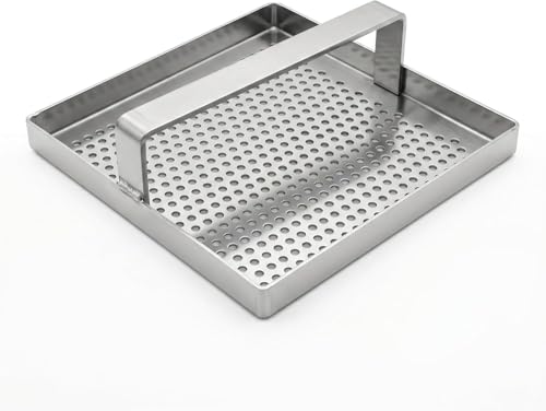 7 3/4 Inch Floor Drain Strainer Basket, Commercial Drain Catcher with Handle | Debris Basket for Restaurant Kitchen Floor Drains | Clog Prevention Strainer | NSF (Depth: 3/4 in.) - size: Depth: 3/4 in.