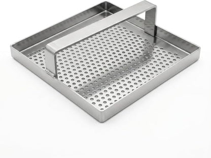 7 3/4 Inch Floor Drain Strainer Basket, Commercial Drain Catcher with Handle | Debris Basket for Restaurant Kitchen Floor Drains | Clog Prevention Strainer | NSF (Depth: 3/4 in.) - size: Depth: 3/4 in.
