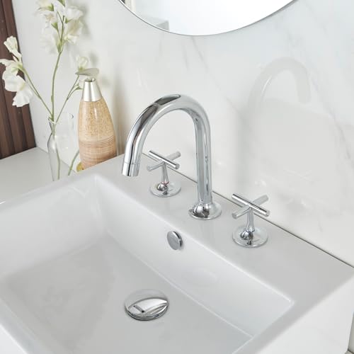 Homevacious Chrome Bathroom Sink Drain Pop up Drain Without Overflow | Rustproof Bathroom Sink Stopper with Detachable Strainer Basket All Metal Rustproof Fits 1-1/2" to 1-3/4" Sink Hole - color: Chrome