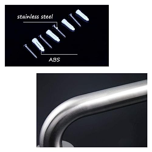 Grab Rails Bath Wall Attachment Handrails Grab Bar Rails Balance Grab Bar Shower Assist Wall Mounted Towel Rack Safety Armrest Shower Handrail Bathroom Handrail Stainless
