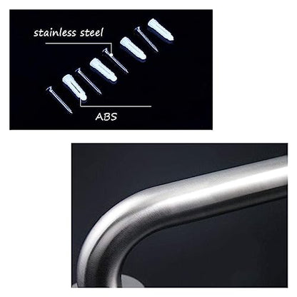 Grab Rails Bath Wall Attachment Handrails Grab Bar Rails Balance Grab Bar Shower Assist Wall Mounted Towel Rack Safety Armrest Shower Handrail Bathroom Handrail Stainless
