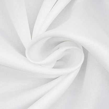 N&Y HOME Fabric Snap in Shower Curtain Liner Replacement White, 70x66 | for 71"x84" Extra Long Hotel Style Shower Curtain, With Magnets, Removable & Detachable, Washable, Water Repellent - color: White, size: 70"W x 66"L (Pack of 1)