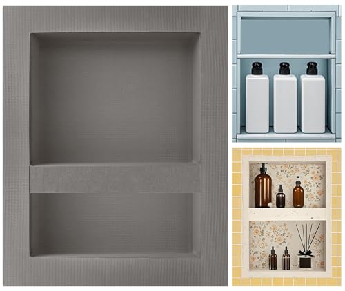 Tile Ready Shower Niche 12"x16" Inner Size,Embedded Size 13"x17",Depth 4" | Niche for Shower Wall,Waterproof and Ready-to-Tile Recessed Showers Shelf Niche Box for Bathroom Remodel/Storage/Organization - size: Inner 12"x16"/Outer 16"x20"