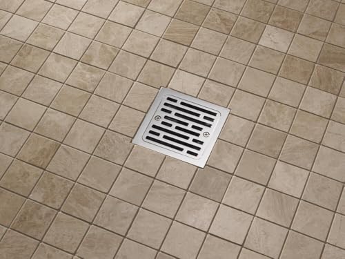 Delta DT062412 4" Tile-in Square Shower Drain - Chrome - color: Chrome