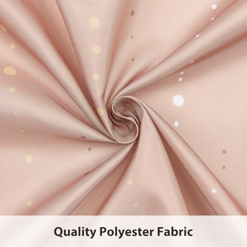 Starry Night Shower Curtain, Waterproof Shower Curtains for Bathroom, Cloth Star Shower Curtain Set with Hooks, Peach Pink Celestial Space Shower Curtains, 72x78 Inches - color: Starry Night - Peach Pink, size: 72"W x 78"L (Pack of 1)