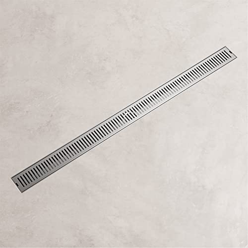 VIGO Elan 36 in. Linear Shower Drain in Brushed Nickel - VG07003BN - color: Brushed Nickel, size: 36 in.