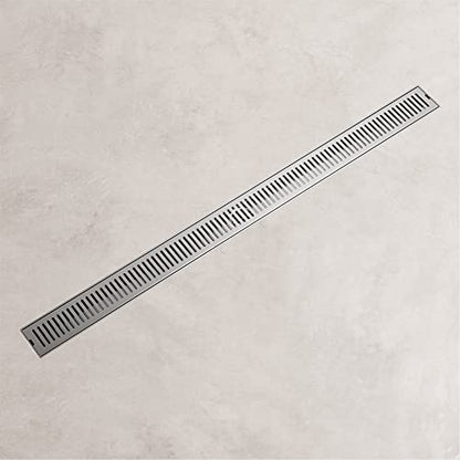 VIGO Elan 36 in. Linear Shower Drain in Brushed Nickel - VG07003BN - color: Brushed Nickel, size: 36 in.