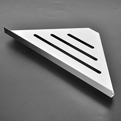 FTVOGUE Bathroom Corner Shelf, Stainless Steel Organizer, Strong Load Capacity, Wall Mounted Storage for Bathroom and Shower (Drilling) - size: Drilling