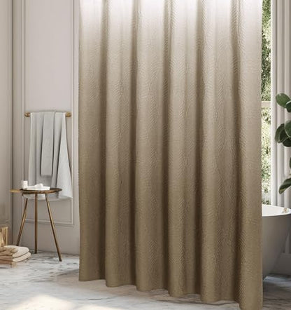 Ombre Brown Shower Curtain for Bathroom, Farmhouse Bath Curtain 72x72 - color: Ombrebrown, size: 72"W x 72"L (Pack of 1)