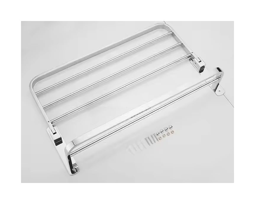 The Popular Design Bathroom Towel bar, Wall Mounted Double Stainless Steel Towel Rail, 24 inch Stainless Steel Towel Rack