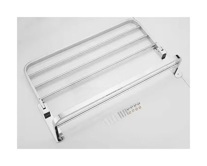 The Popular Design Bathroom Towel bar, Wall Mounted Double Stainless Steel Towel Rail, 24 inch Stainless Steel Towel Rack