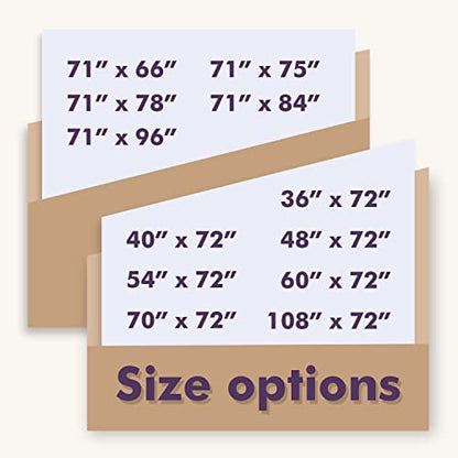 Embossed Microfiber Stall Shower Curtain Liner 54 x 72 inches, Soft Fabric Shower Curtain Washable and Water Repellent,54x72, White - color: White, size: 54"W x 72"L (Pack of 1)