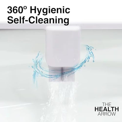 MIZU FLOW - Non-Electric Bidet Attachment for Toilet Seat, Adjustable Water Pressure & Spray Angle, Fresh Water, Hygienic, Self Cleaning, Dual Nozzles (Front & Rear Wash), DIY Easy Install (White)