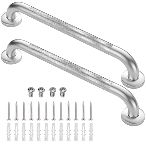 2 Pack 24 Inch Grab Bars for Bathtubs and Showers, Anti Slip Grab Bars Safe | Stainless Steel Shower Handle Toilet Handicap Elderly Senior Assist Bathroom Saft Handle - size: 24 Inch