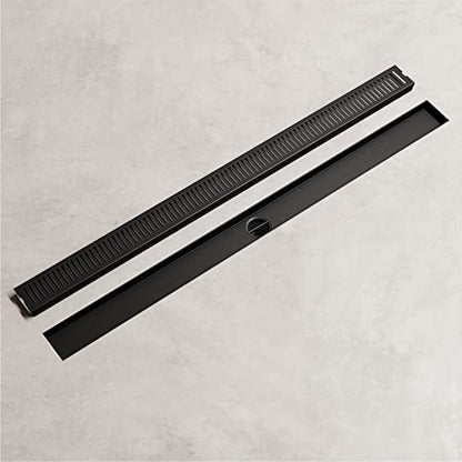 VIGO Elan 36 in. Linear Shower Drain in Matte Black - VG07003MB - color: Matte Black, size: 36 in.