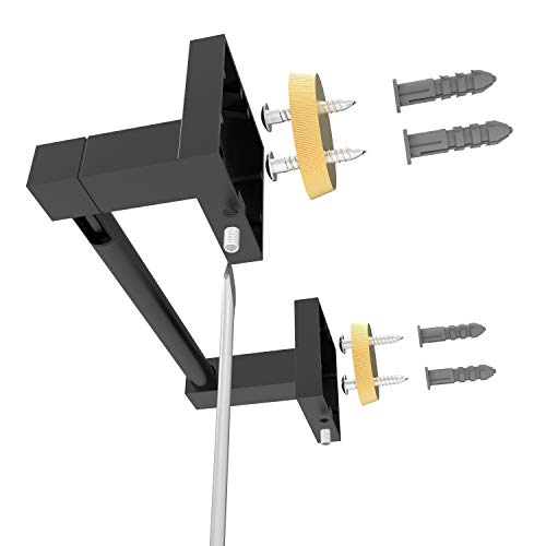 Ruacq Toilet Paper Holder Matte Black Double Post Pivoting Square Tissue Holders Roll Holder Hangers Toilet Paper Stand Stainless Steel and Zinc Alloy Modern Wall Mounted - color: Matte Black, size: Square