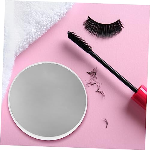Outanaya 2pcs Unique Suction Cup Mirror Magnifying Lighted Makeup Vanity Mirror for Bathroom