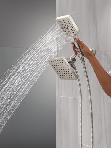 5-Setting Two-in-One Combination Shower with Additional Mount - color: Spotshield Brushed Nickel
