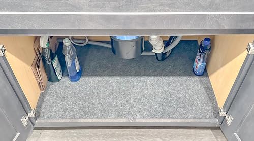Under Sink Mat Absorbent Cut to Fit Cabinet Liner