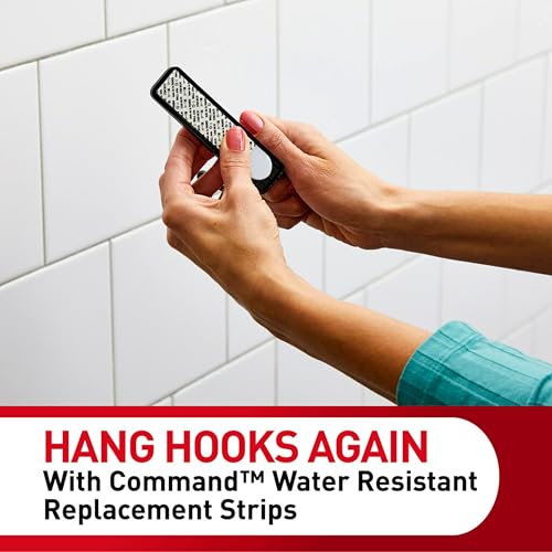 Command Indoor Assorted Replacement Strips, 2 Medium, 4 Large Strips | Replacement Strips, Holds up to 5 lb, Damage Free Wall Hanging, Re-Hang Hooks for Bathrooms