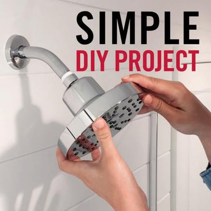 Delta Faucet Single-Spray Shower Head, Brushed Nickel Shower Head, Square Shower Head, Delta High Pressure Ѕhower Head, 2.5 GPM Ѕhower Head, Stainless RP62283SS - color: Stainless