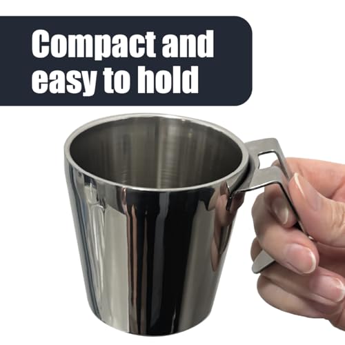 Soladey Toothbrush Gargling Cup, Excellent Drainage, 18-8 Stainless Steel