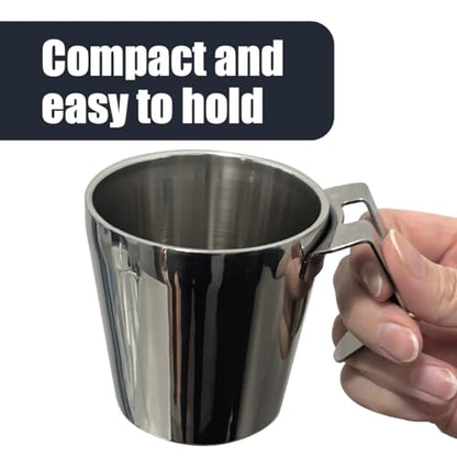 Soladey Toothbrush Gargling Cup, Excellent Drainage, 18-8 Stainless Steel