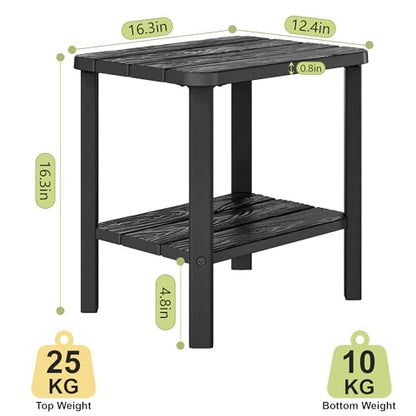 Waterproof Shower Bench for Inside Shower, HDPE Shower Stool with Storage Shelf, SPA Bathroom Seat Chair for Indoor or Outdoor, Lightweight and Stable - size: 1 Pack