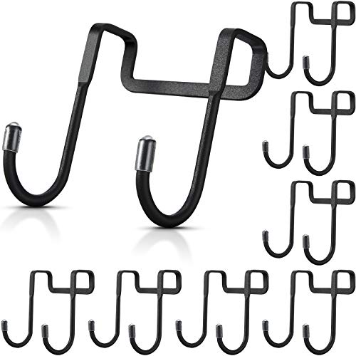 Patelai 8 Pcs Over Cabinet Hook Double S Shaped Cabinet Drawer Hanger Hook Durable Metal Heavy Duty Hooks for Kitchen, Closet, Bathroom, Drawer, Wardrobe Door, to Hang Bags, Clothes, Towels, Key