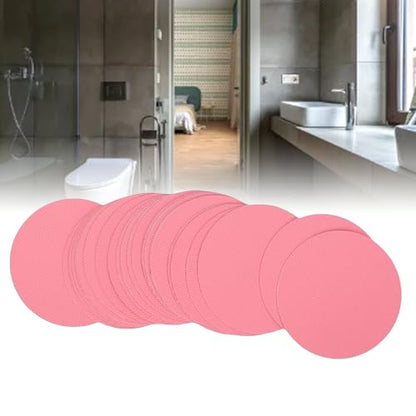 TARSHYRY 24 Pcs Slip Shower Sticker Premium PEVA Non Slip Stickers for Bathtub Shower Stairs with Easy Install Adhesive for Bathroom Boat Clear - color: Pink