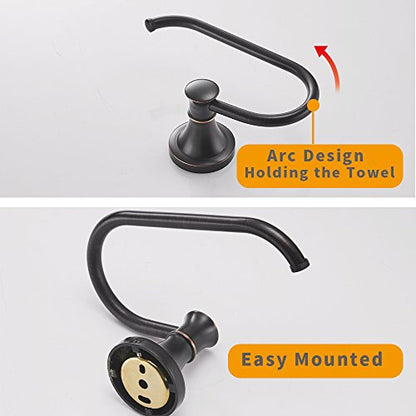 Toilet Paper Holder Wall Mount Bathroom Roll Holder Oil Rubber Bronze | Pivoting Tissue Roll Holder, High Quality Stainless Steel Hand Towel Ring Rustproof, Bathroom Accessories,Toilet Storage - color: Oil Rubbed Bronze