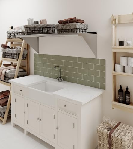 AmGood 48" Long X 18" Deep Stainless Steel Wall Shelf | NSF Certified | Appliance & Equipment Metal Shelving | Kitchen, Restaurant, Garage, Laundry, Utility Room - size: 48" Long X 18" Deep