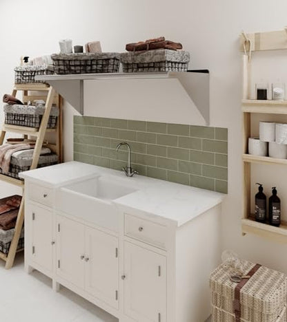 AmGood 48" Long X 18" Deep Stainless Steel Wall Shelf | NSF Certified | Appliance & Equipment Metal Shelving | Kitchen, Restaurant, Garage, Laundry, Utility Room - size: 48" Long X 18" Deep