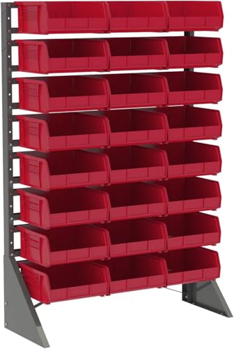Akro-Mils 30235 AkroBins Plastic Storage Bins, 11"x11"x5", Black, 6-Pack - color: Black