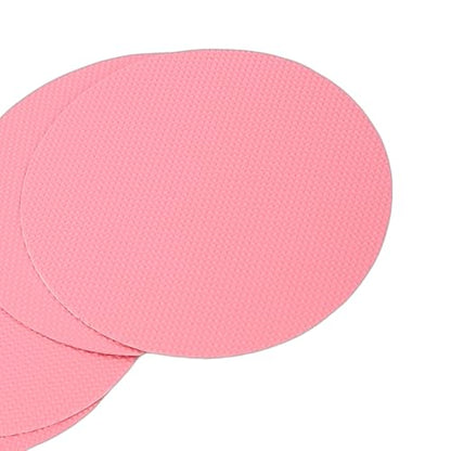 Fafeicy 24 Pcs Anti Slip Shower Sticker, Premium PEVA Non Slip Bathroom Stickers with Strong Adhesive, for Bathtub Shower Stairs Boat (Pink) - color: Pink