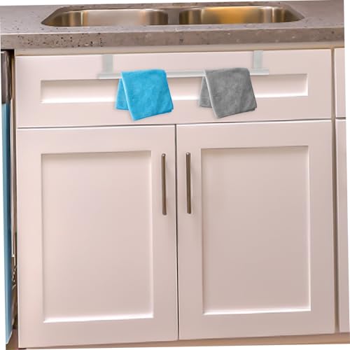 Stainless Steel Over Cabinet Towel Rack Large Kitchen Bathroom Storage Holder with Spacious Single Bar for Multiple Towels Family Use