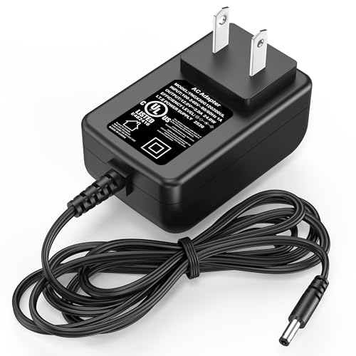 12V 2A Vanity Makeup Mirror Charger Compatible with Hansong Make-up Mirror | Power Cord AC Adapter Fit for Hansong DC117-15 DC11715 Bedroom Light Up Vanity Mirror Charging Plug Cable 12VDC 2000mA DC12V