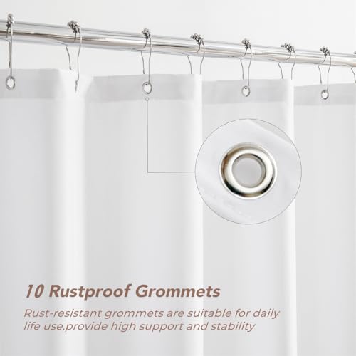 Felisa Stall Fabric Shower Curtain Liner with 3 Magnets,60 x 66 Waterproof & Hotel Quality Shower Stall Curtain for Bathroom,Soft Cloth,Small Narrow Size Shower Curtain,White - size: 60"W x 66"L (Pack of 1)