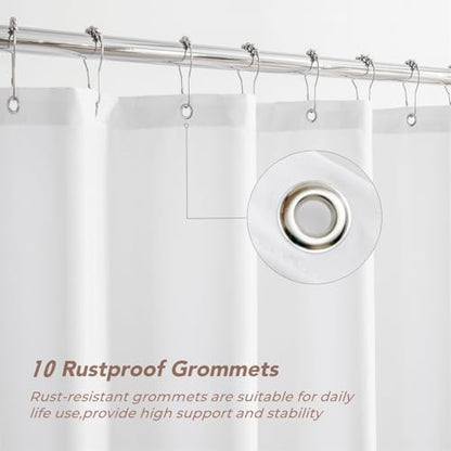 Felisa Stall Fabric Shower Curtain Liner with 3 Magnets,60 x 66 Waterproof & Hotel Quality Shower Stall Curtain for Bathroom,Soft Cloth,Small Narrow Size Shower Curtain,White - size: 60"W x 66"L (Pack of 1)