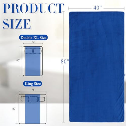 SmoothNovelty 2 Pcs Oversized Bath Towels 40 x 80 Inch, Extra Large Bath Sheets Microfiber Lightweight & Quick Dry, Jumbo Shower Towels for Adults Beach, Gym, Pool, Spa, Travel (Navy Blue) - color: Navy Blue