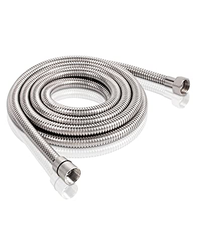 PHASAT Shower Hose,138 Inches Extra Long Shower Hose Replacement,304 Stainless Steel Shower Head Hose Extension Brushed Nickel,A3107N-3.5 - color: Brushed Nickel, size: 138 Inches
