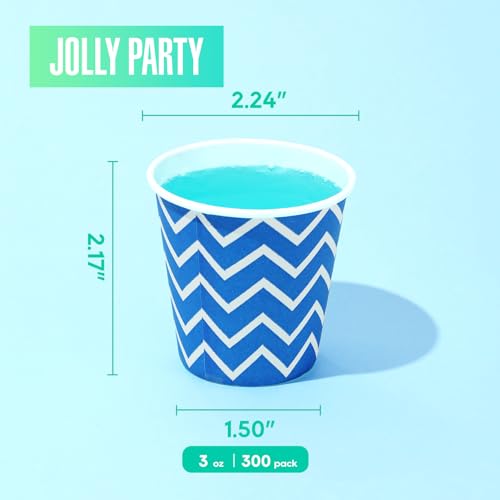 [300Pack] Paper Cups, 3oz Disposable Bathroom Cups, Mouthwash Cup, Cold Disposable Drinking Cup for Party, Picnic, BBQ, Travel, and Event (Strip) - color: Strip