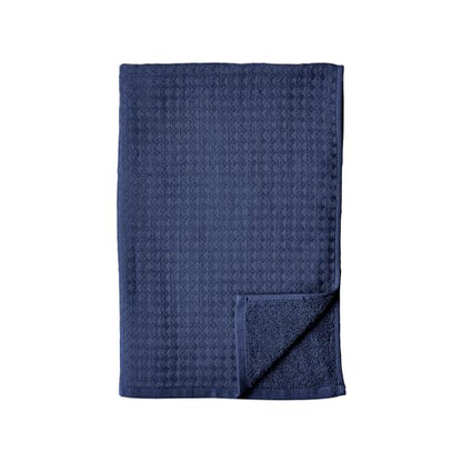 UCHINO Waffle Twist 6-Piece Cotton Towel Set Absorbent Quick Dry, Indigo - color: Indigo, size: Towel Set - 2 Bath, 2 Hand, 2 Washcloths